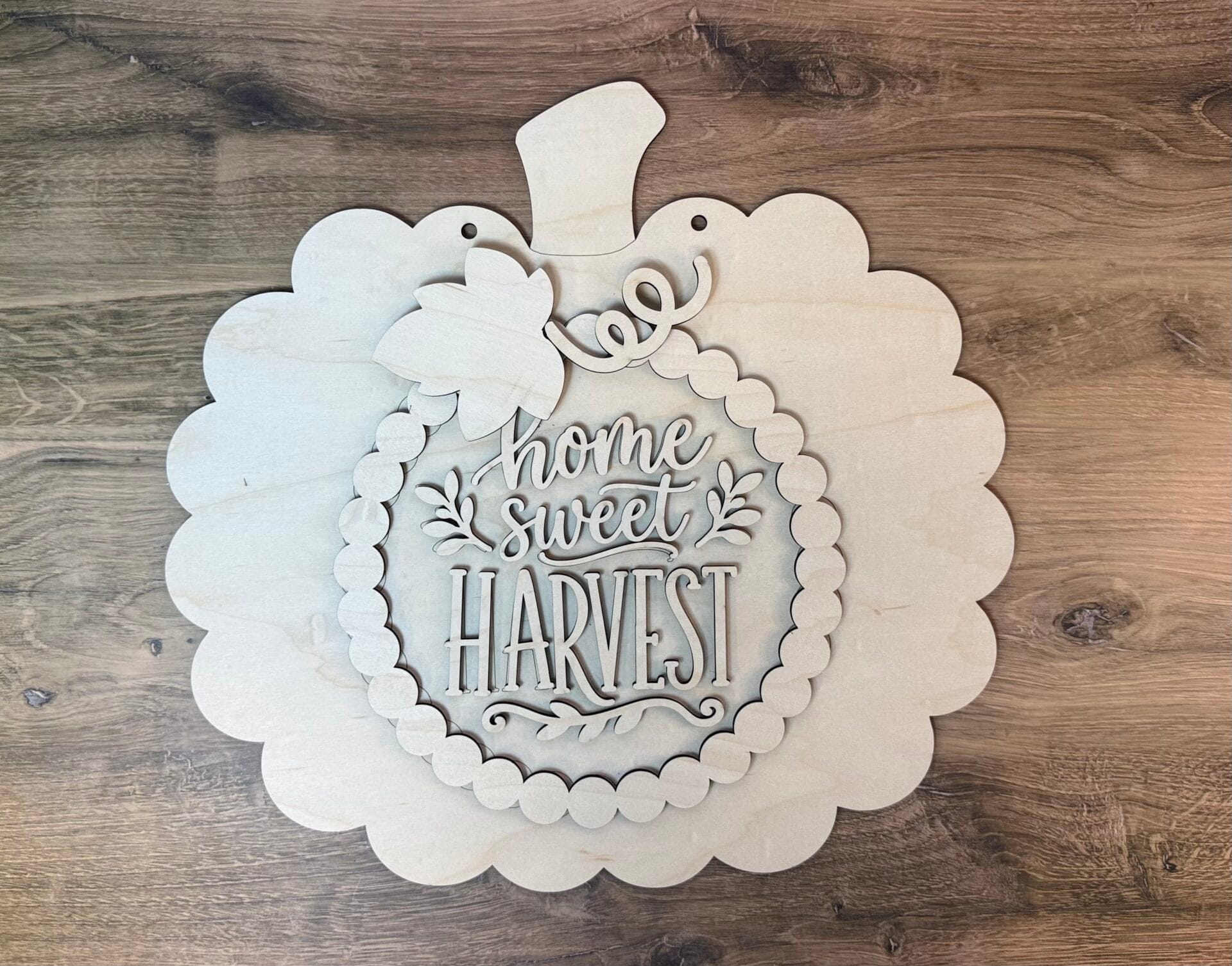 Home Sweet Harvest Pumpkin Door Hanger - Image 2