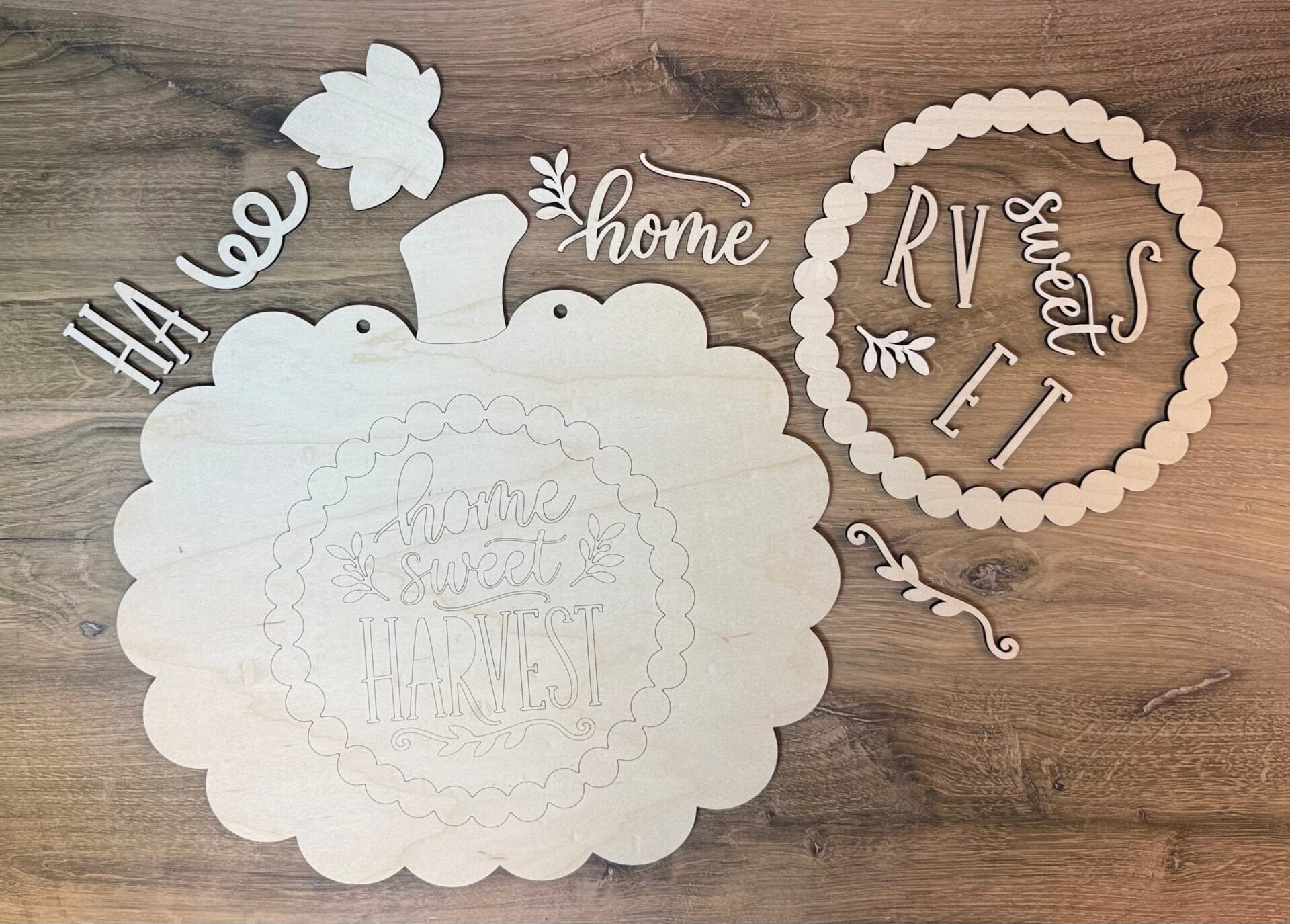 Home Sweet Harvest Pumpkin Door Hanger - Image 3