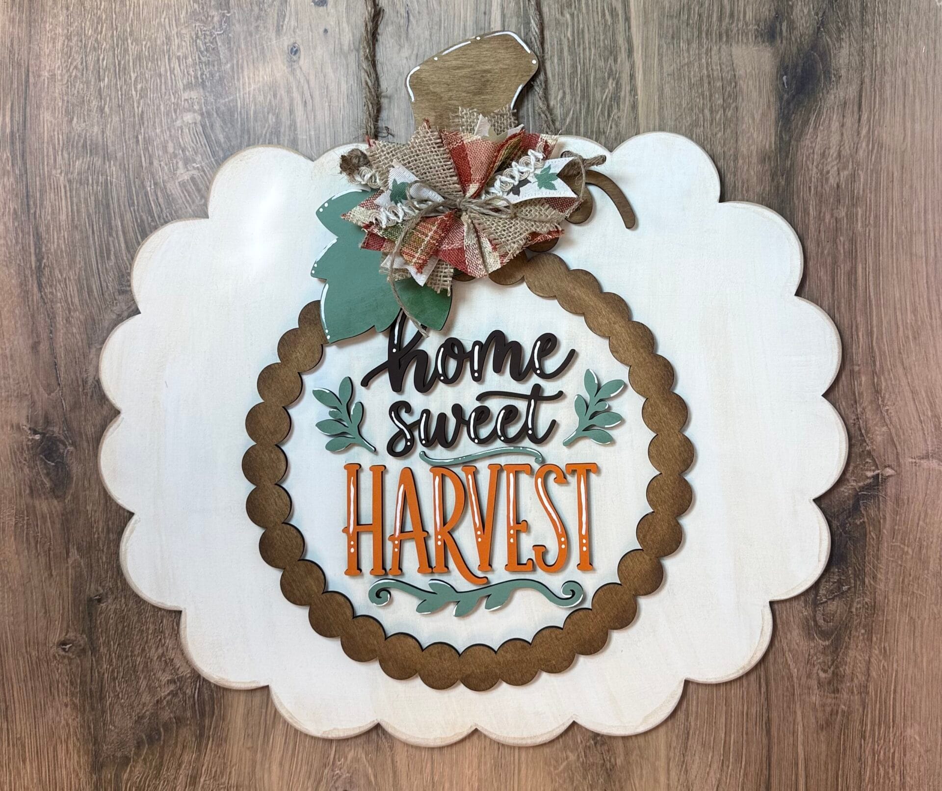 Home Sweet Harvest Pumpkin Door Hanger - Image 4