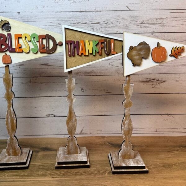 Thanksgiving Pennant Interchangeable 3 Piece Set