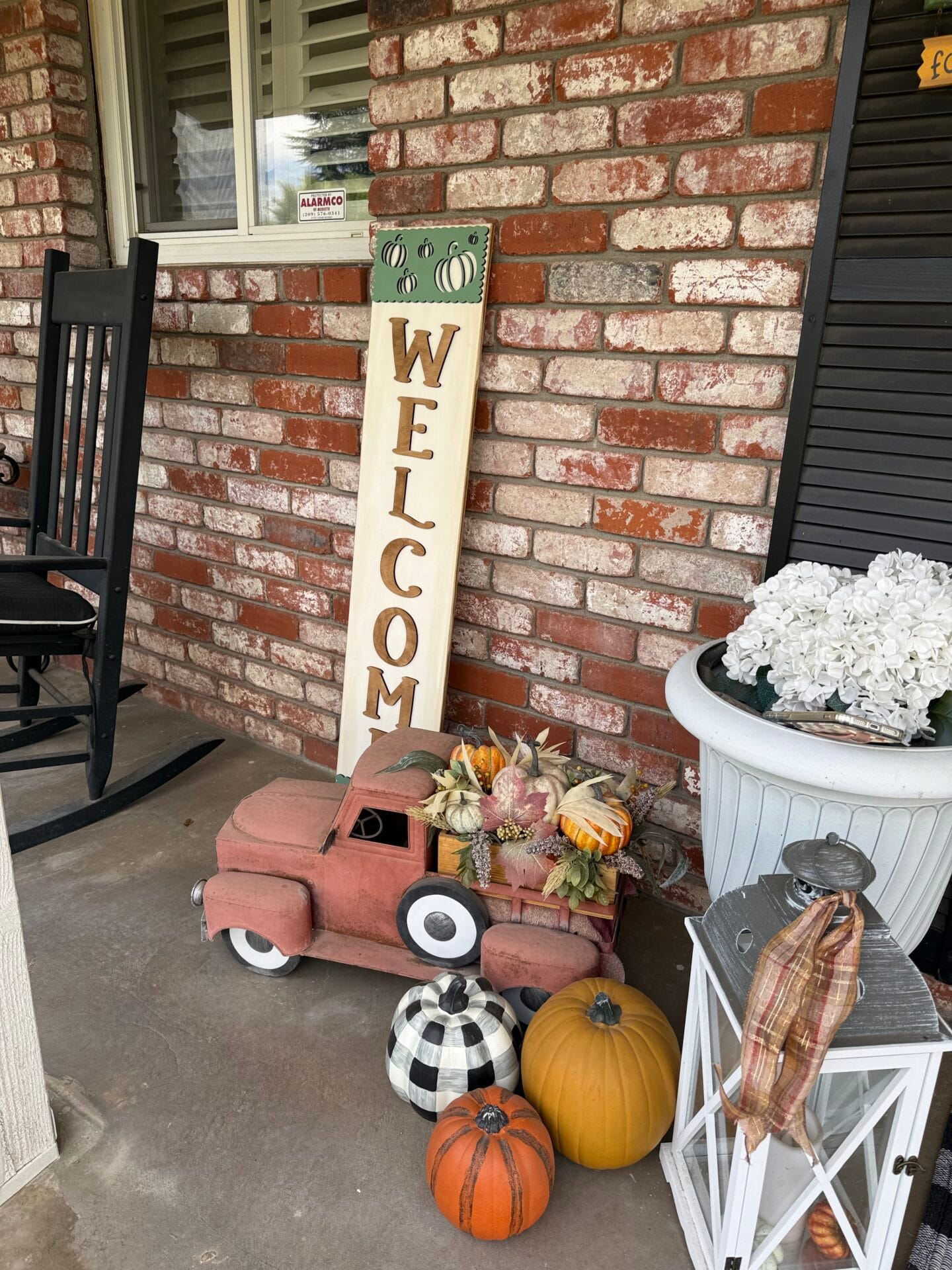 Welcome Pumpkin Porch Sign Leaner - Image 5