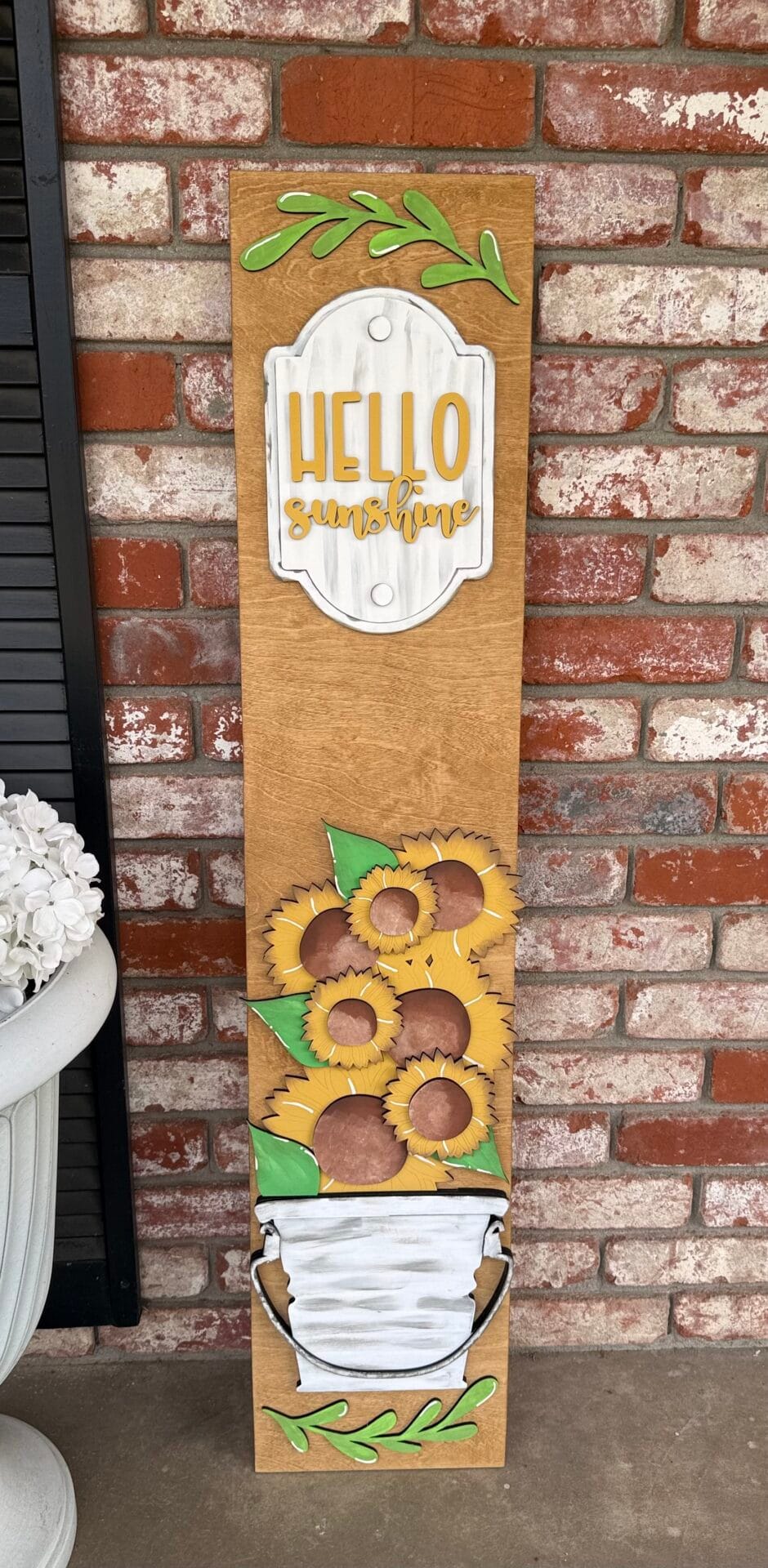 Interchangeable Porch Bucket Sign Leaner - Image 7