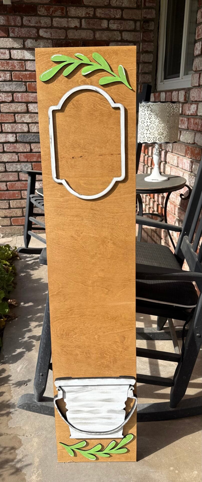 Interchangeable Porch Bucket Sign Leaner ONLY - Image 4