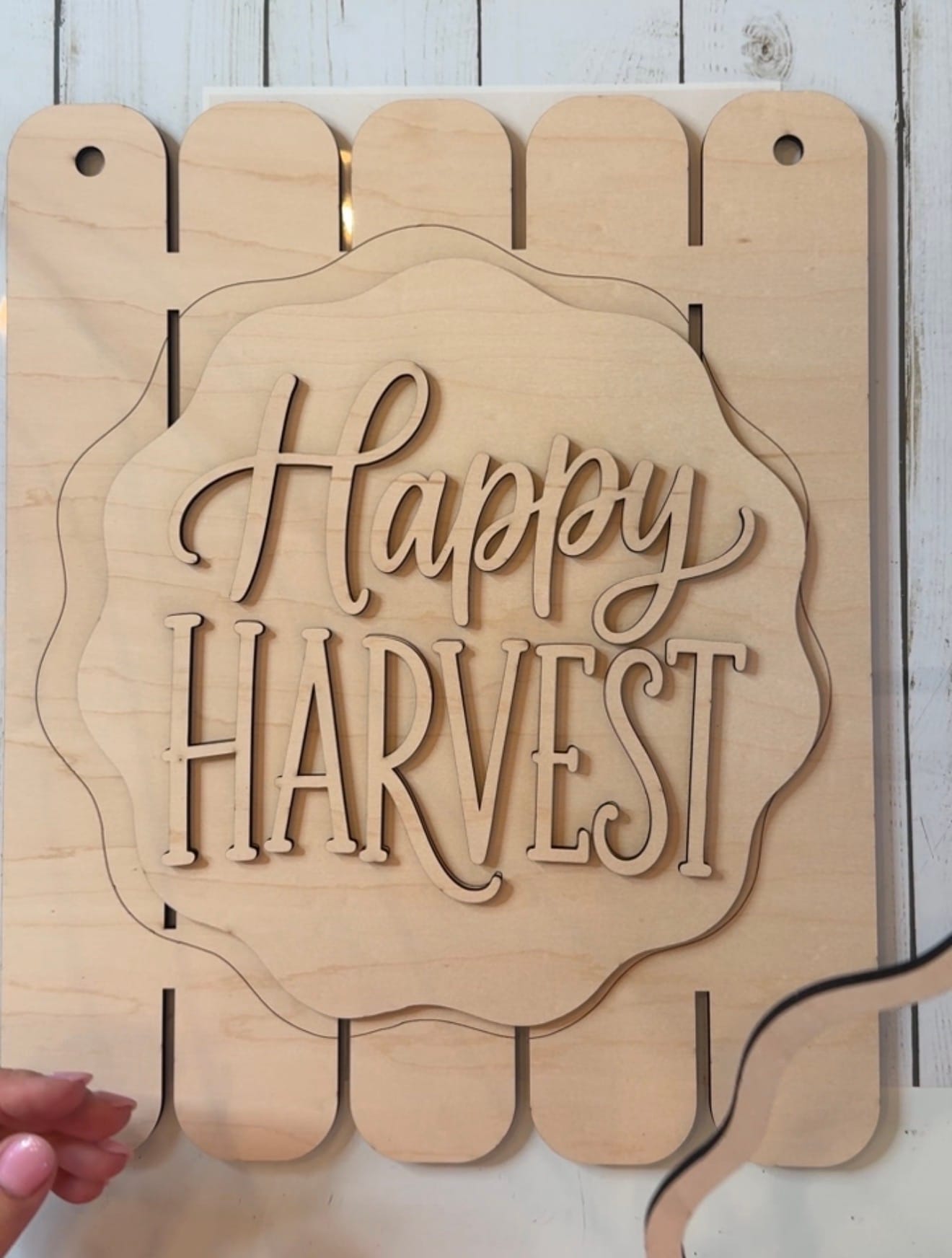 Happy Harvest Fence Door Hanger - Image 3