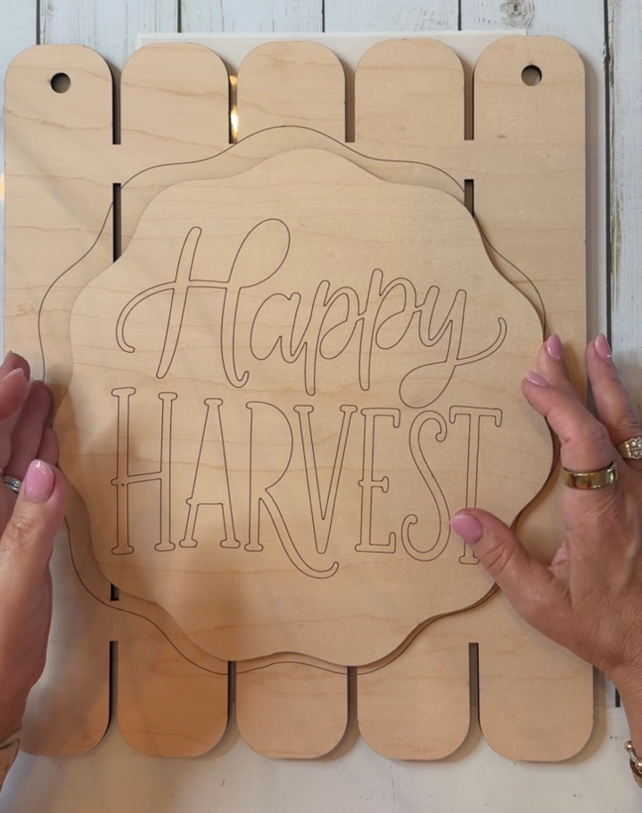 Happy Harvest Fence Door Hanger - Image 4