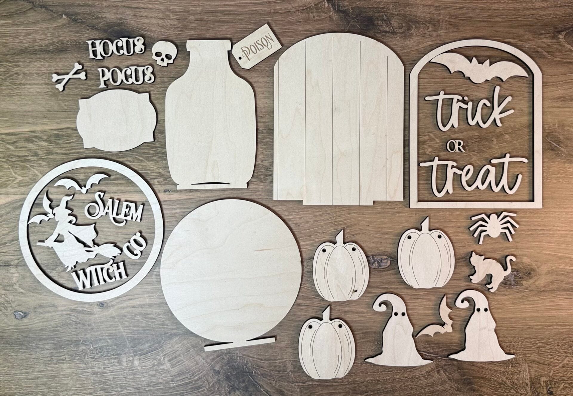 Trick or Treat Fall Bench Interchangeable 4 Piece Set - Image 3