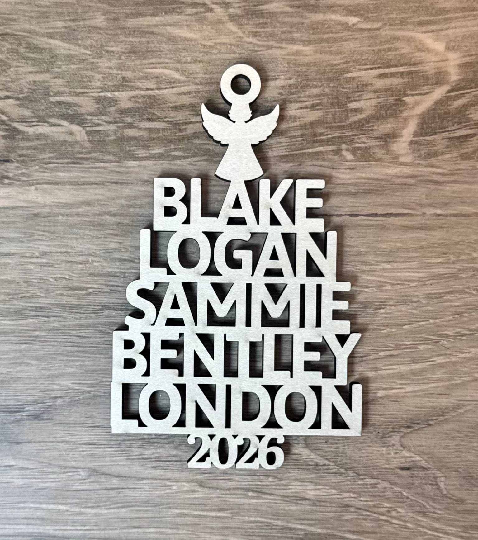 Christmas Tree Family Personalized Christmas Ornament - Image 4