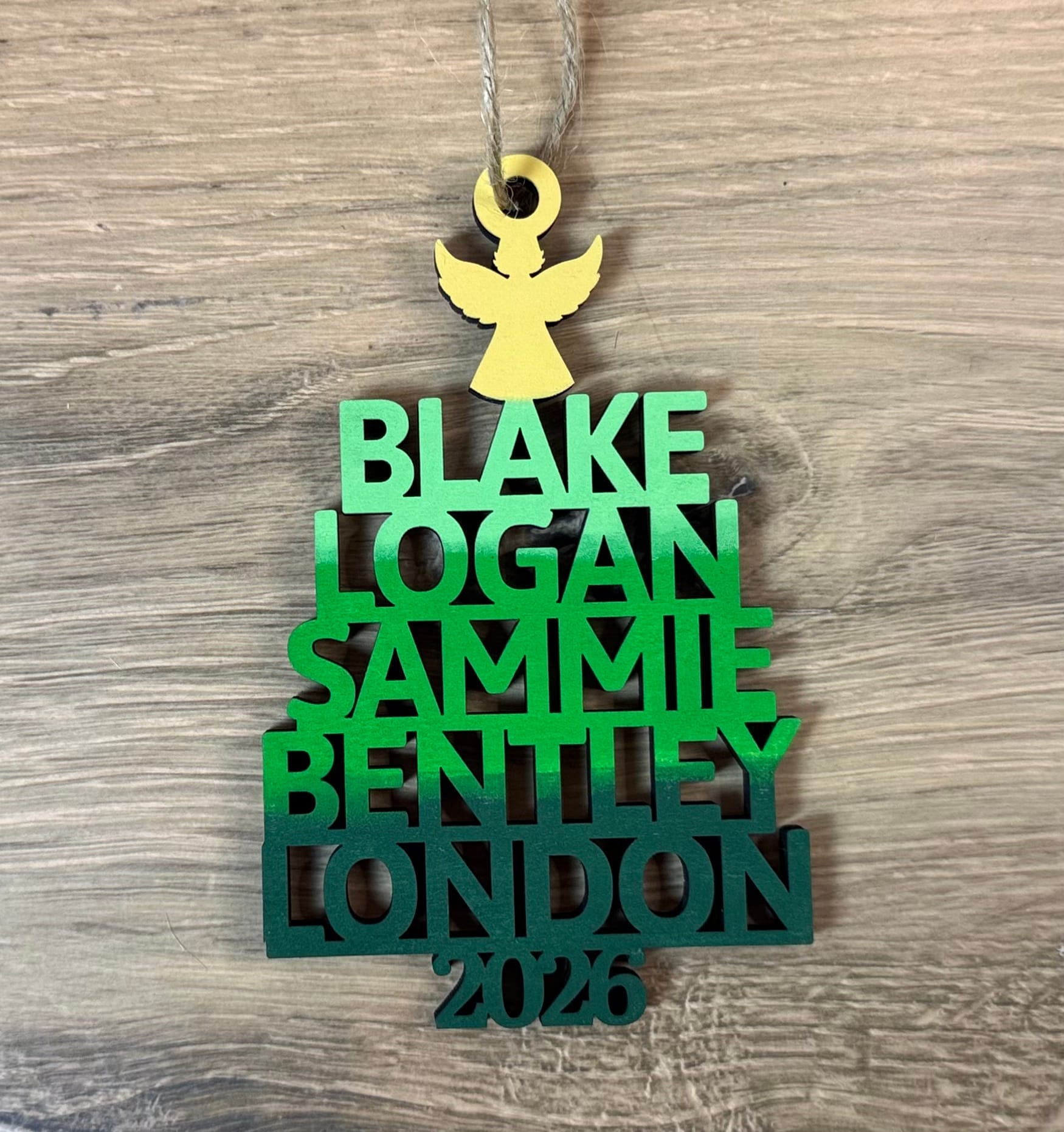Christmas Tree Family Personalized Christmas Ornament - Image 2